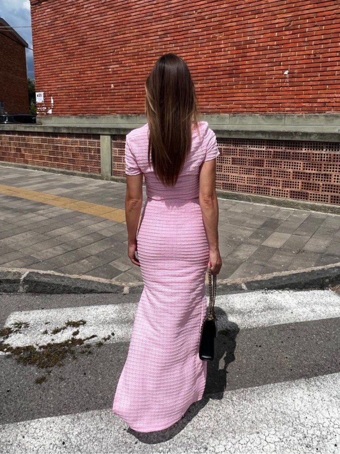 Coord-Set Traforato Rosa 2