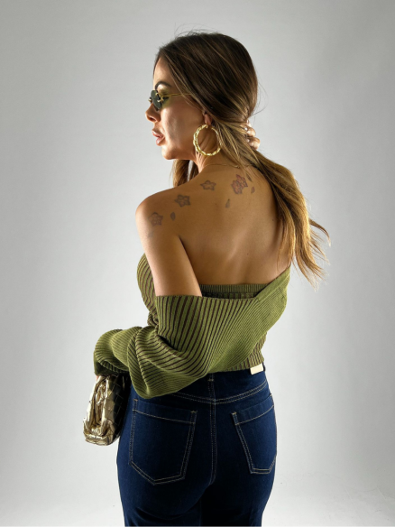 Maglia Manicotti Verde