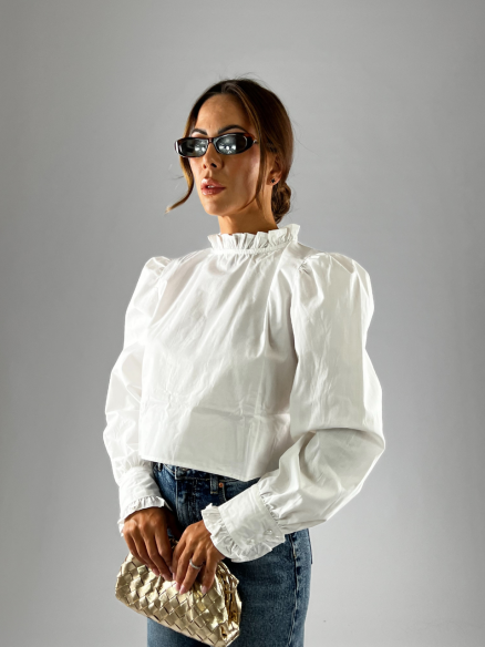 Coord-Set Crop Top- Camicia Nera