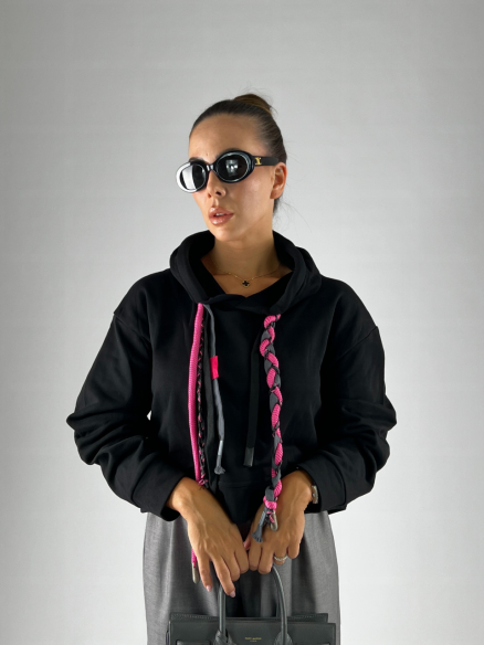 Felpa Braid Nera