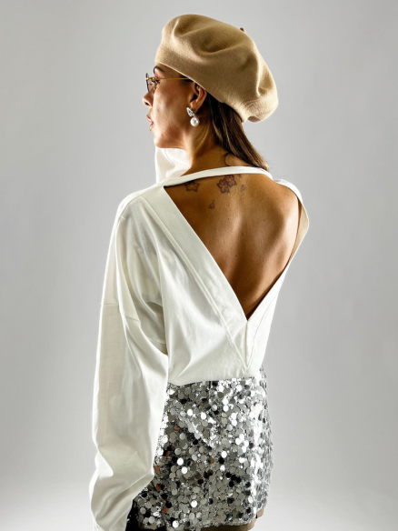 Maglia Scollo-V White Maglia Scollo-V White