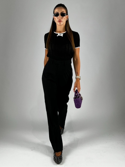 Pantalone Elegance Nero Pantalone Elegance Nero