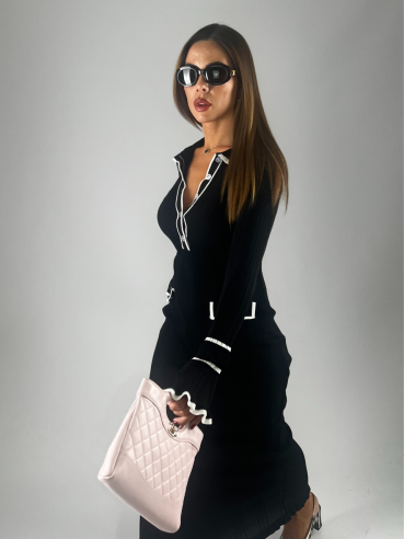 Midi-Dress Cassandra Nero