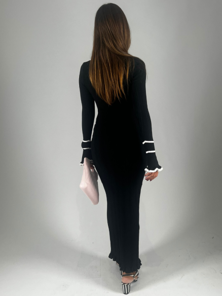 Midi-Dress Cassandra Nero Midi-Dress Cassandra Nero