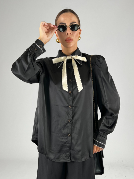 Camicia Flake Nera Camicia Flake Nera