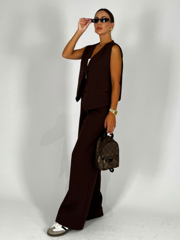 Coord-Set Gilet Choco