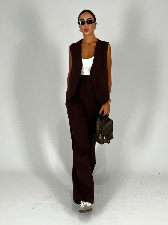 Coord-Set Gilet Choco
