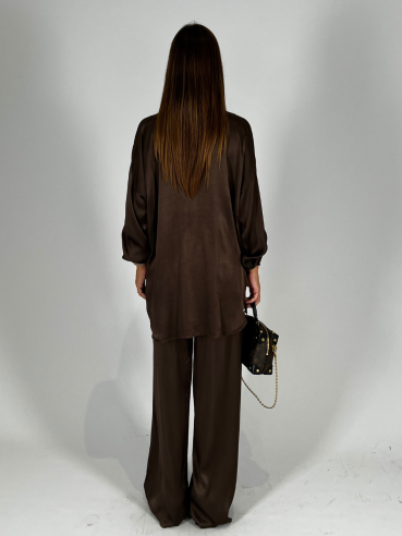 Pantalone Comfy Chic Fango