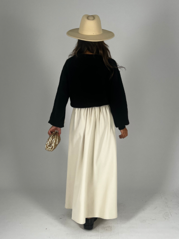Pull Lana Rasata Flake Nero