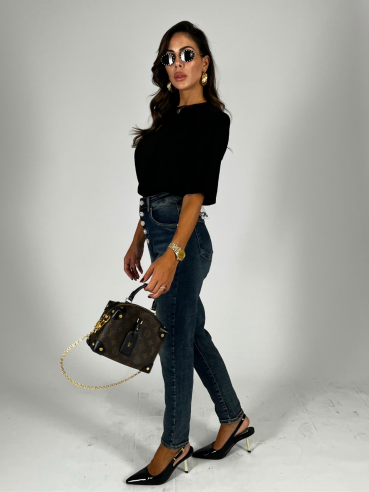 Jeans Mom-Fit Gioiello