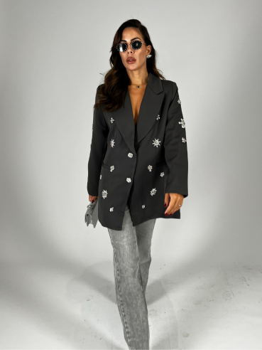 Blazer gioiello grigio