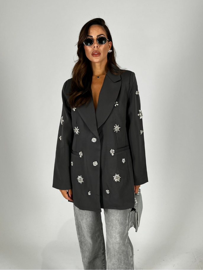 Blazer gioiello grigio