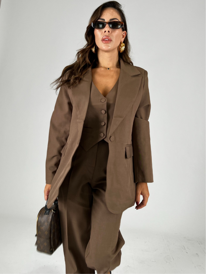 Tailleur 3 pezzi choco 2