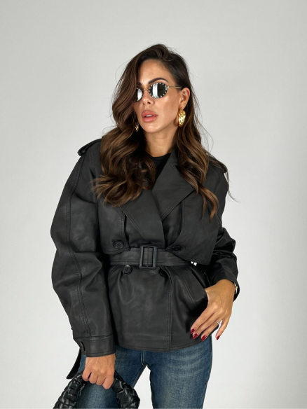 Trench corto similpelle Trench corto similpelle