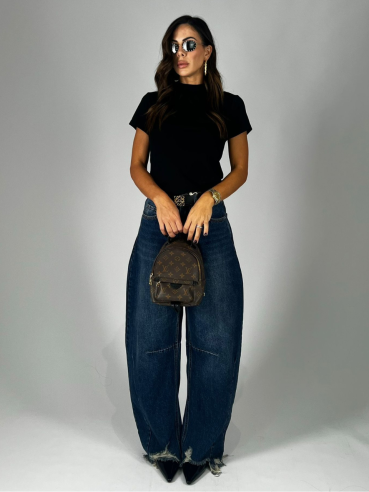 Maglia Mezzo-Collo Nera