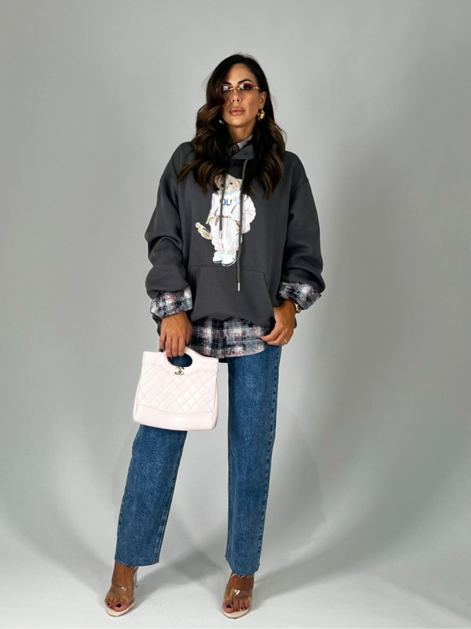 Felpa Polo Bear Grigio 2