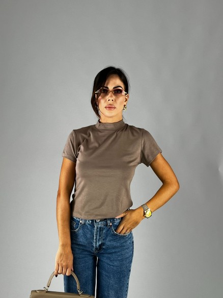 Maglia Mezzo-Collo Fango