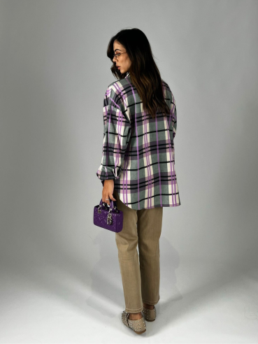 Camicia Quadri Lilla