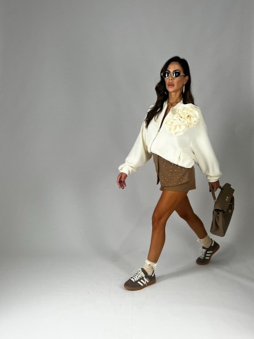 Shorts Strass Beige