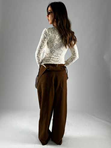 Salopette Marrone