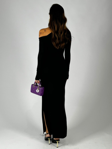 Maxi Dress Guanto Nero Maxi Dress Guanto Nero