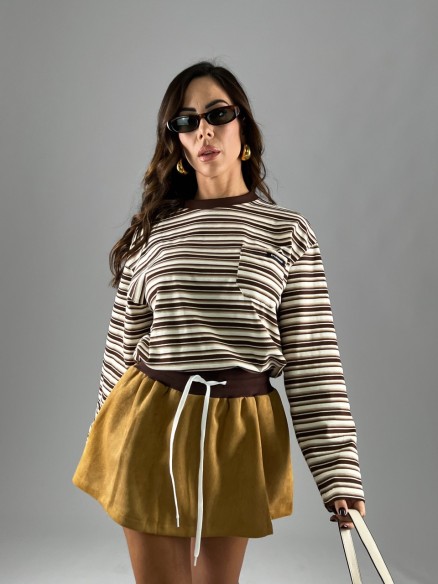 Maglia Stripes Choco Maglia Stripes Choco