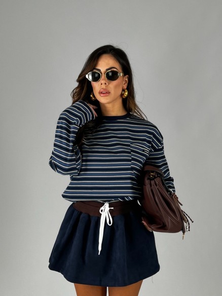 Maglia Stripes Blu Maglia Stripes Blu