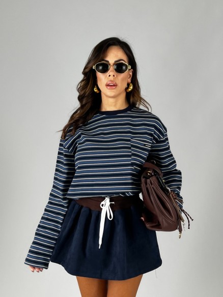 Maglia Stripes Blu Maglia Stripes Blu