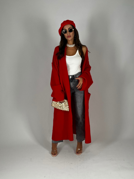 Cardigan Lana Rosso Cardigan Lana Rosso