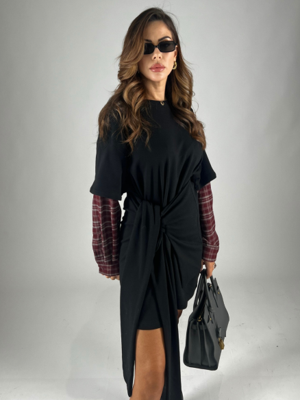 Dress T-Shirt Camicia Nero Dress T-Shirt Camicia Nero