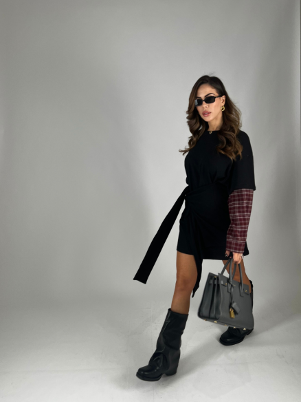 Dress T-Shirt Camicia Nero Dress T-Shirt Camicia Nero
