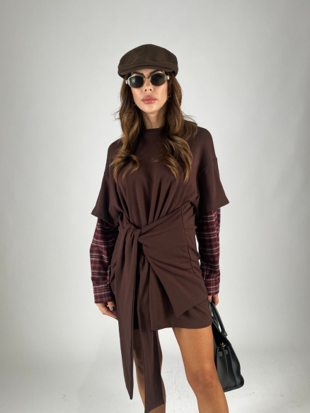 Dress T-Shirt Camicia Choco Dress T-Shirt Camicia Choco
