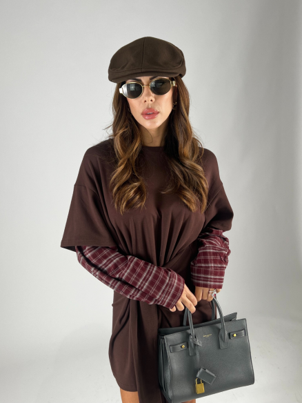 Dress T-Shirt Camicia Choco Dress T-Shirt Camicia Choco