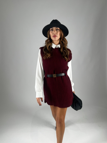 Set Camicia Maxipull Bordeaux
