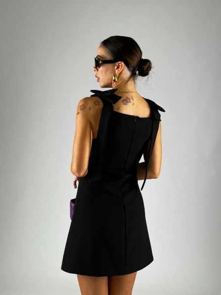 Mini Dress Flake Nero Mini Dress Flake Nero
