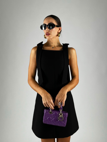 Mini Dress Flake Nero