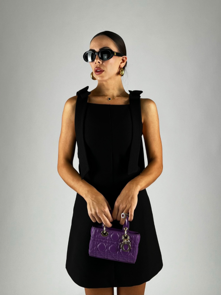 Mini Dress Flake Nero Mini Dress Flake Nero