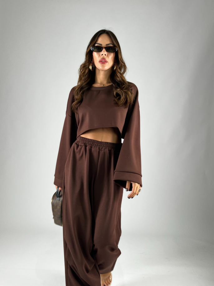 Felpa Crop Choco 2