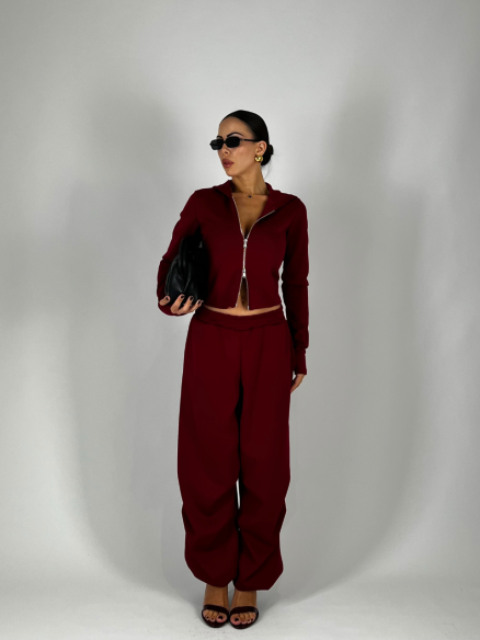 Pantalone Joggers Bordeaux Pantalone Joggers Bordeaux