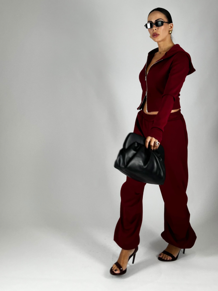 Pantalone Joggers Bordeaux Pantalone Joggers Bordeaux