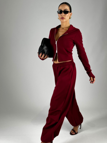 Pantalone Joggers Bordeaux