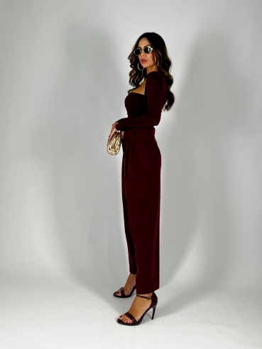 Classic Pantalone Bordeaux