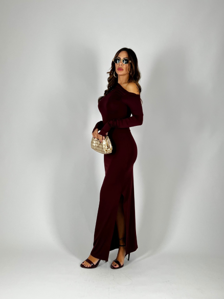 Maxi dress guanto bordeaux Maxi dress guanto bordeaux
