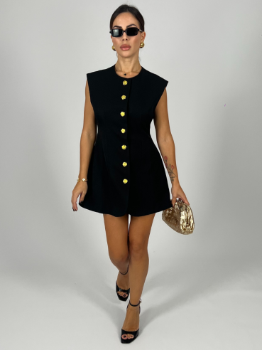 Midi Dress Peonia Nero