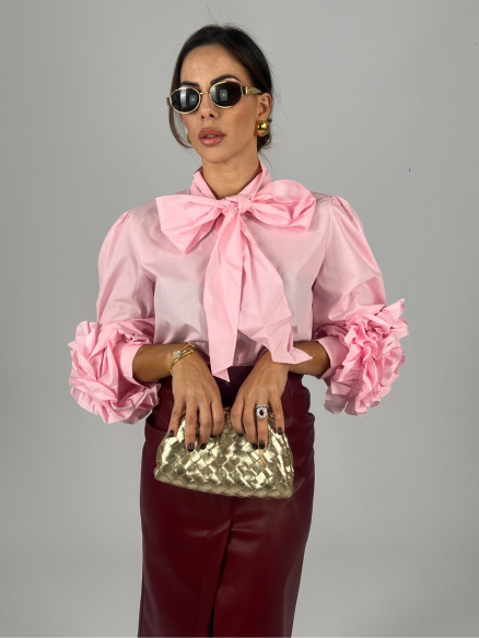 Camicia Flake-Flower Rosa Camicia Flake-Flower Rosa