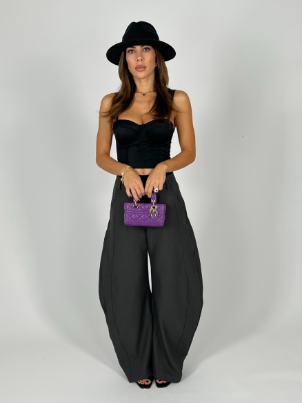 Pantalone Balloon Grigio Pantalone Balloon Grigio
