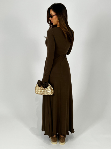Long Dress Valentino Marrone