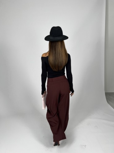 Pantalone Ballloon Bordeaux