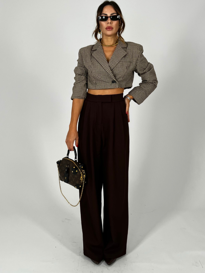 Pantalone Classic Marrone 2