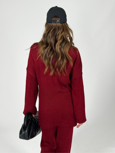 Coord-Set Comfy Bordeaux